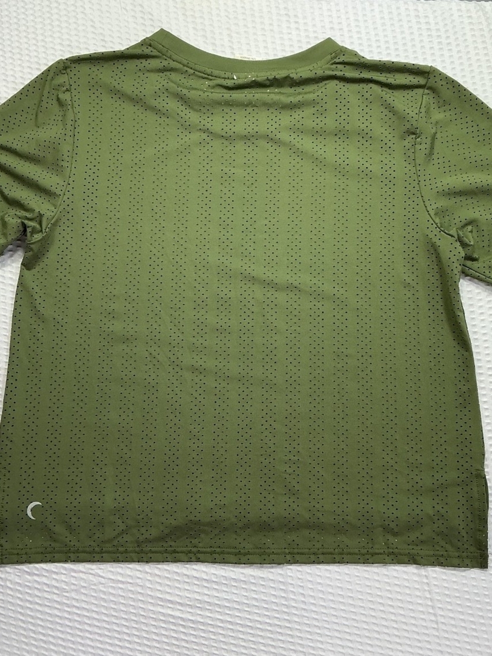 Womens Olive Green Performance Short-Sleeve Shirt
